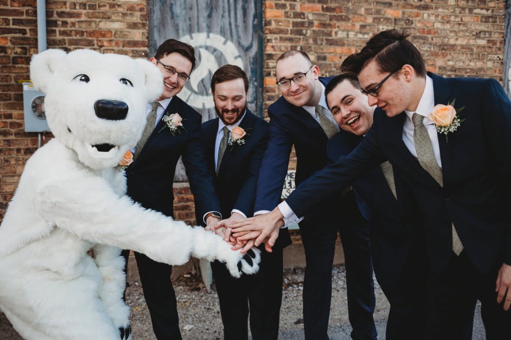 Groomsmen Photos at wedding in Rensselaer, Indiana
