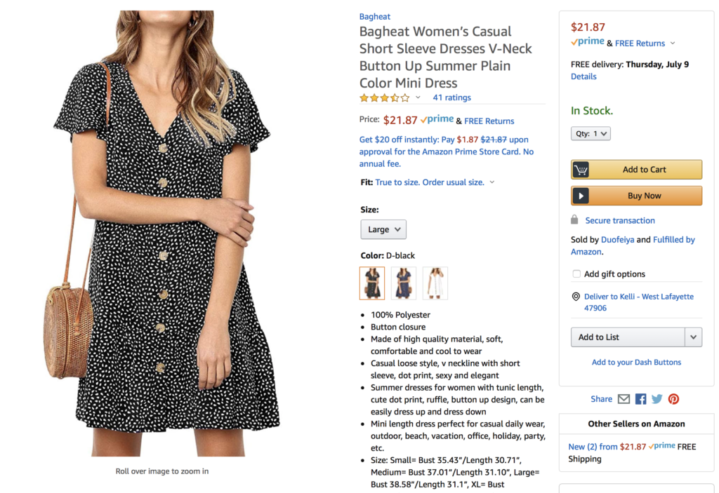 Top Ten Engagement Dresses on Amazon- girl holding onto dress for lafayette, Indiana engagement session