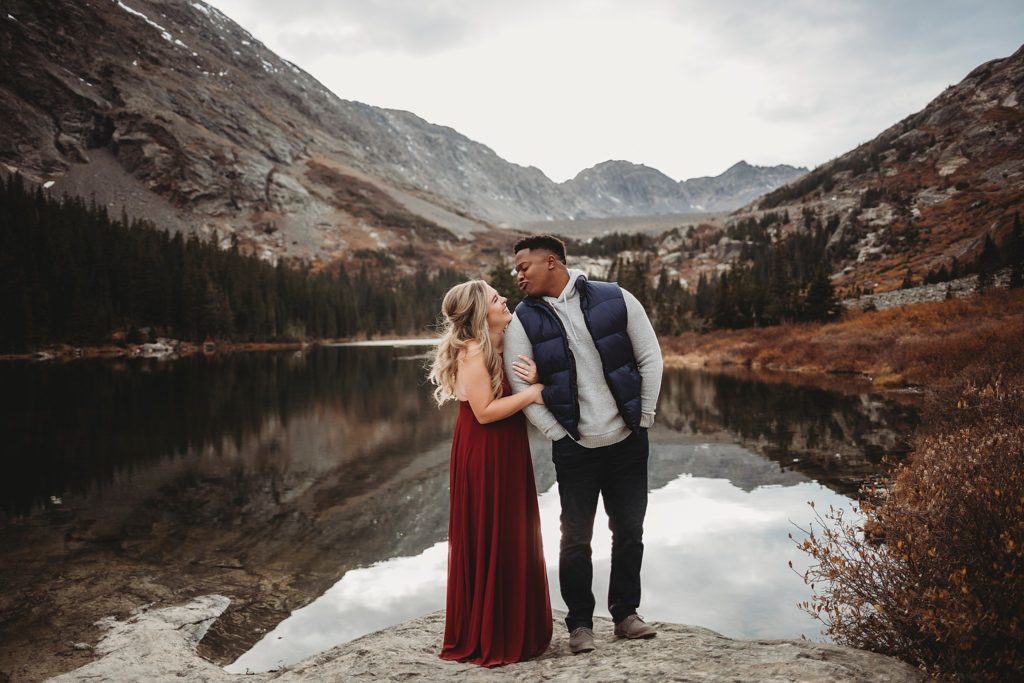 couple posing in Colorado 