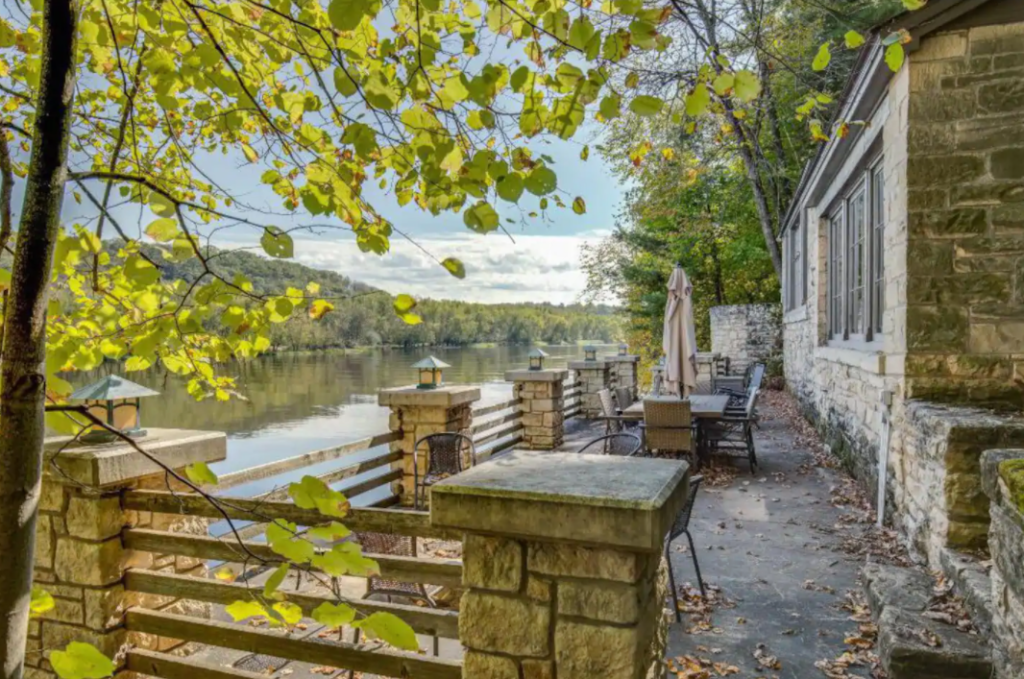 Midwest Airbnb Wedding Venues// How to Host an Airbnb Wedding - Stunning view of St Croix River from the Castle.