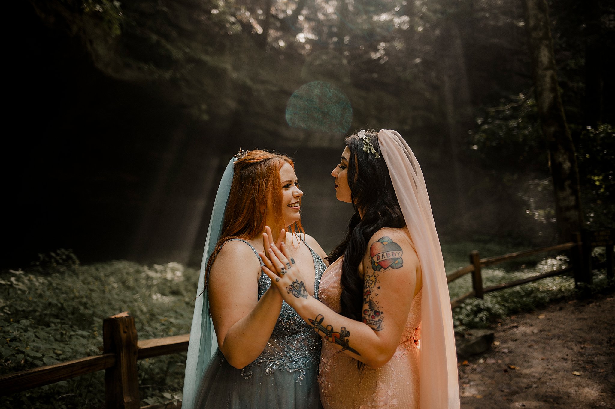 an lgbtq couple elope in turkey run state park in indiana 