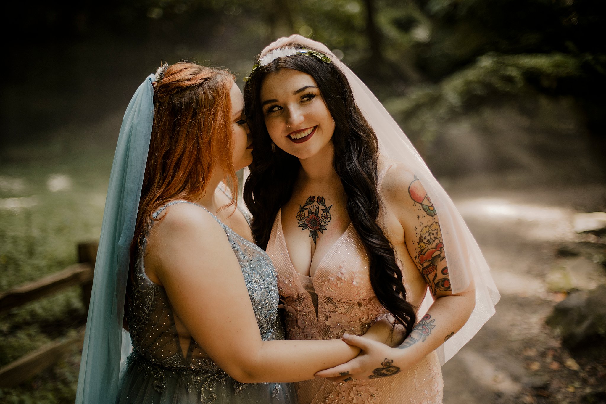 an lgbtq couple elope in turkey run state park in indiana 